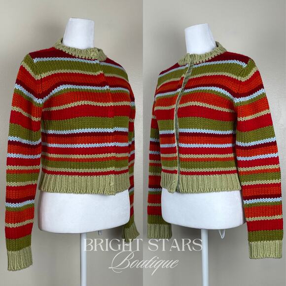Rare Stripe Cardigan ASO Willow Rosenberg Buffy The Vampire Slayer Multicolor - Picture 6 of 16